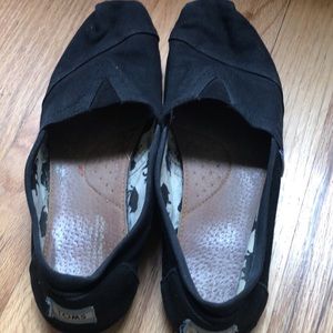 Toms Black Canvas Size 9